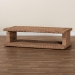 bali & pari Rhinos Handwoven Seagrass Coffee Table with Open Shelf - Rectangular Wicker Center Table for Living Room, Coastal Boho Style - BSORhinos-Bleached Light Brown-CT