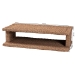 bali & pari Rhinos Handwoven Seagrass Coffee Table with Open Shelf - Rectangular Wicker Center Table for Living Room, Coastal Boho Style - BSORhinos-Bleached Light Brown-CT