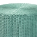 bali & pari Palm Scallop Natural Rattan Console Table - Handwoven Wicker Round Accent Table for Living Room, Sunroom or Foyer Place, Coastal Boho Style in Teal Green - BSOPalm-Green Rattan Round-Console Table