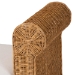 bali & pari Reiko Handwoven Natural Rattan Bench with Scalloped Detailing - Boho Farmhouse Entryway, Bedroom, or Living Room Accent Seating - BSOPalm Short-Open-Natural Rattan-Bench