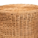 bali & pari Caroline Round Natural Rattan End Table - Handwoven Wicker Drum Shape Accent Table for Living Room or Sunroom, Light Honey - BSOCharlote-Light Honey Rattan-ET