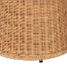 bali & pari Caroline Round Natural Rattan End Table - Handwoven Wicker Drum Shape Accent Table for Living Room or Sunroom, Light Honey - BSOCharlote-Light Honey Rattan-ET