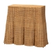 bali & pari Palm Scallop Natural Rattan Console Table - Handwoven Wicker Accent Table for Hallway or Entryway, Coastal & Boho Decor, Rectangle 36" - BSOPalm-Small-Light Honey Rattan-Console Table