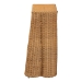 bali & pari Palm Scallop Natural Rattan Console Table - Handwoven Wicker Accent Table for Hallway or Entryway, Coastal & Boho Decor, Rectangle 36" - BSOPalm-Small-Light Honey Rattan-Console Table