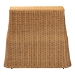 bali & pari Palm Scallop Natural Rattan Console Table - Handwoven Wicker Accent Table for Hallway or Entryway, Coastal & Boho Decor, Rectangle 36" - BSOPalm-Small-Light Honey Rattan-Console Table