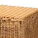 bali & pari Palm Scallop Natural Rattan Console Table - Handwoven Wicker Accent Table for Hallway or Entryway, Coastal & Boho Decor, Rectangle 36" - BSOPalm-Small-Light Honey Rattan-Console Table