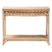 bali & pari Oxford Braided Natural Rattan Console Table with Open Shelf - Coastal Boho Entryway or Hallway Accent Table with Decorative Loop Detailing - BSOWS120-Natural-Rattan-Console Table