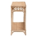 bali & pari Oxford Braided Natural Rattan Console Table with Open Shelf - Coastal Boho Entryway or Hallway Accent Table with Decorative Loop Detailing - BSOWS120-Natural-Rattan-Console Table