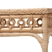 bali & pari Oxford Braided Natural Rattan Console Table with Open Shelf - Coastal Boho Entryway or Hallway Accent Table with Decorative Loop Detailing - BSOWS120-Natural-Rattan-Console Table
