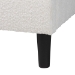 Baxton Studio Albion Boucle Upholstered Platform Bed - Soft Fabric Queen Size Bed Frame with Padded Headboard, Minimalist Design, Cream - BSOBBT61320-Cream Boucle-Queen