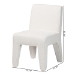 Baxton Studio Helios Boucle Dining Chair Set of 2 - Modern Armless Upholstered Accent Chair, Soft White, Minimalist Design - BSOBBT5543-Cream Boucle-DC