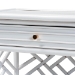 bali & pari Tiaret Natural Rattan Nightstand with Drawer and Shelves - Chippendale -Style Bedside Table for Bedroom or Coastal Living Spaces, White - BSOWS117-Small Knob-White-Rattan-NS