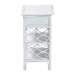 bali & pari Akane Natural Rattan Nightstand with Drawer and Open Shelves - Coastal Bedside Table with Lattice Design, White - BSOWS118A-Medium Knob-White-Rattan-NS