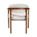 Baxton Studio Biana Boucle Dining Chair - Modern Upholstered Accent Armchair, Cream, Minimalist Design - BSOBBT5541-Cream/Walnut-DC