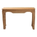 bali & pari Abena Handwoven Natural Rattan Console Table - Ming Style Wicker Accent Table or Sofa Table, Boho Coastal Style Furniture for Hallway, Living Room or Foyer - BSOAbena-Light Honey Wicker/Rattan-Console Table