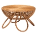 bali & pari Abel Natural Rattan Coffee Table with Splayed Legs - Handcrafted Boho Accent Table, Light Honey - BSOAbel-Light Honey Rattan Coffee Table