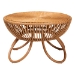 bali & pari Abel Natural Rattan Coffee Table with Splayed Legs - Handcrafted Boho Accent Table, Light Honey - BSOAbel-Light Honey Rattan Coffee Table