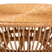 bali & pari Abel Natural Rattan Coffee Table with Splayed Legs - Handcrafted Boho Accent Table, Light Honey - BSOAbel-Light Honey Rattan Coffee Table