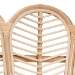 bali & pari Eliava Natural Rattan Accent Bench with Removable Cushion - Coastal Boho Style Loveseat with Scalloped Fan Back Design for Indoor Living Room or Sunroom Seating - BSOFlower-Natural-Bench