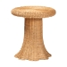 bali & pari Avalon Scallop Natural Rattan Pedestal Side Table - Round Handwoven Wicker Accent Table with Skirted Base, Boho Coastal Style Furniture for Living Room, Hallway or Sunroom - BSOAvalon-Light Honey Wicker-End Table