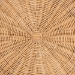 bali & pari Avalon Scallop Natural Rattan Pedestal Side Table - Round Handwoven Wicker Accent Table with Skirted Base, Boho Coastal Style Furniture for Living Room, Hallway or Sunroom - BSOAvalon-Light Honey Wicker-End Table