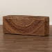 bali & pari Verino Handwoven Seagrass Storage Bench with Removable Lid - Rustic Wicker Trunk Chest for Entryway, Living Room, or Bedroom Organization - BSOVerino-Natural Seagrass Bench