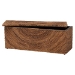 bali & pari Verino Handwoven Seagrass Storage Bench with Removable Lid - Rustic Wicker Trunk Chest for Entryway, Living Room, or Bedroom Organization - BSOVerino-Natural Seagrass Bench