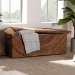 bali & pari Verino Handwoven Seagrass Storage Bench with Removable Lid - Rustic Wicker Trunk Chest for Entryway, Living Room, or Bedroom Organization - BSOVerino-Natural Seagrass Bench