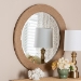 bali & pari Nieva Round Woven Rope Mirror - Coastal Mirror with Woven Jute Accents for Farmhouse, Boho Wall Decor, Beach House - BSOF247-FT3-Mirror