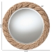 bali & pari Romana Braided Rope Mirror - Coastal Mirror with Woven Jute Accents for Farmhouse, Boho Wall Decor, Beach House - BSOF247-FT4-Mirror