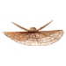bali & pari Theanna Woven Jute Pendant Lampshade - Handwoven Boho Floral Light Accessory, Natural Wicker Ceiling Shade - BSOF247-FT15-Lamp Shade