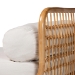 bali & pari Aiko Handwoven Natural Rattan Daybed with Cushion - Boho Coastal Lounge Bed for Living Room, Bedroom, or Sunroom - BSOAiko-Natural Rattan-Cushioned-Daybed