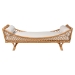 bali & pari Akemi Handwoven Natural Rattan Daybed with Cushion - Boho Coastal Lounge Bed for Living Room, Bedroom, or Sunroom - BSOAkemi-Natural Rattan-Cushioned-Daybed