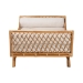 bali & pari Akemi Handwoven Natural Rattan Daybed with Cushion - Boho Coastal Lounge Bed for Living Room, Bedroom, or Sunroom - BSOAkemi-Natural Rattan-Cushioned-Daybed