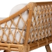 bali & pari Akemi Handwoven Natural Rattan Daybed with Cushion - Boho Coastal Lounge Bed for Living Room, Bedroom, or Sunroom - BSOAkemi-Natural Rattan-Cushioned-Daybed