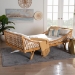 bali & pari Akemi Handwoven Natural Rattan Daybed with Cushion - Boho Coastal Lounge Bed for Living Room, Bedroom, or Sunroom - BSOAkemi-Natural Rattan-Cushioned-Daybed
