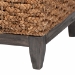 bali & pari Bailey Handwoven Seagrass Storage Ottoman with Lift -Top Lid - Rustic Wicker Trunk or Footrest with Inner Compartment for Living Room or Entryway, Square - BSOKaya-Natural Brown/Black-Ottoman
