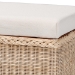 bali & pari Barid Braided Natural Rattan Storage Bench with Cushioned Lift -Top Lid - Coastal Boho Style Chest for Bedroom, Entryway, or Living Room Organization, Natural, 45" Rectangle - BSOWS131-Natural Rattan-Cushioned Storage Bench