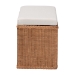 bali & pari Eamon Braided Natural Rattan Storage Bench with Cushioned Lift -Top Lid - Coastal Boho Style Chest for Bedroom, Entryway, or Living Room Organization, 31" Rectangle, Brown - BSOWS133-Brown Rattan-Cushioned Storage Bench