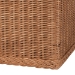 bali & pari Eamon Braided Natural Rattan Storage Bench with Cushioned Lift -Top Lid - Coastal Boho Style Chest for Bedroom, Entryway, or Living Room Organization, 31" Rectangle, Brown - BSOWS133-Brown Rattan-Cushioned Storage Bench