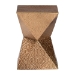 Baxton Studio Pacey Textured Metal Accent Table - Geometric Gold Side Table with Hourglass Silhouette for Indoor or Semi-Outdoor Use - BSOH01-123218-Bronze/Metal-Side Table