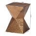 Baxton Studio Pacey Textured Metal Accent Table - Geometric Gold Side Table with Hourglass Silhouette for Indoor or Semi-Outdoor Use - BSOH01-123218-Bronze/Metal-Side Table
