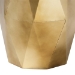 Baxton Studio Salman Geometric Bronze Metal Accent Table - Faceted Modern Side Table for Indoor or Semi-Outdoor Use - BSOH01-123219-Bronze/Metal-Side Table