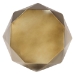 Baxton Studio Salman Geometric Bronze Metal Accent Table - Faceted Modern Side Table for Indoor or Semi-Outdoor Use - BSOH01-123219-Bronze/Metal-Side Table