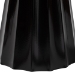 Baxton Studio Ulmer Metal Scalloped Side Table - Modern Round Accent Table for Indoor or Semi-Outdoor Use, Black - BSOH01-123220-Black/Metal-Side Table