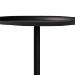 Baxton Studio Webb Black Metal Pedestal Side Table - Modern Accent Table with Round Tray Top for Indoor or Semi-Outdoor Use - BSOH01-132670-Black/Metal-Side Table