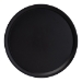 Baxton Studio Webb Black Metal Pedestal Side Table - Modern Accent Table with Round Tray Top for Indoor or Semi-Outdoor Use - BSOH01-132670-Black/Metal-Side Table