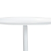 Baxton Studio Webb White Metal Pedestal Side Table - Modern Accent Table with Round Tray Top for Indoor or Semi-Outdoor Use - BSOH01-132670A-White/Metal-Side Table