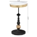 Baxton Studio Javion Modern Glam Round Accent Side Table - Black & Gold Metal End Table with Tray Top for Indoor or Semi-Outdoor Use - BSOH01-113307-Gold/Black/Metal-Side Table