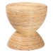 bali & pari Tokyo Laminated Natural Rattan Side Table -  Hourglass Accent Table with Modern Sculptural Design, Boho Chic Style for Living Room or Bedroom, Natural - BSOTokyo-Natural Rattan-Side Table